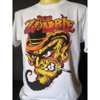 เสื้อวงนำเข้า Rob Zombie White Zombie Heavy Metal Industrial Hard Rock Nu Metal Style Vintage Gildan T-Shirt Yuedpao ผู้ชาย