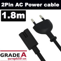 สาย AC แบบดี 2Pin Genuine EU AC power cable for apple TV power cord PS4 PS3 printers mac mini etc.