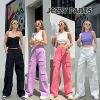 กางเกงคาร์โก้ขายาวรุ่นใหม่✨Jezzy Pants✨ทรงสวยผ้าดีมีน้ำหนัก ป้ายAmuse