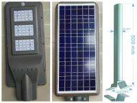 LED Street light Solarcell โคมไฟถนนโซล่าเซลล์ 60 W มาพร้อมเสายึด รุ่นไฟ led เม็ดใหญ่ สว่างมาก ระบบ Sensor เปิด-ปิด อัตโนมัติ เเสงขาว