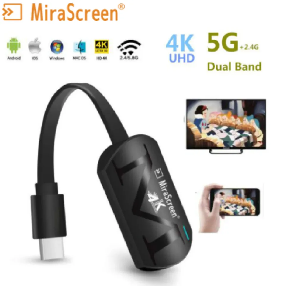 4K WiFi Display Dongle, G4 Plus 2.4G Wireless HDMI Adapter TV