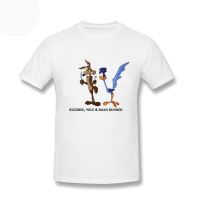 MenS Roadrunner &amp; Wile E Coyote T-Shirt Funny Cotton T Shirts Oversized Clothes Tshirts For Men Tee Shirt Homme Oversized 3Xl S-4XL-5XL-6XL