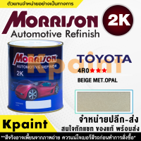 [MORRISON] สีพ่นรถยนต์ สีมอร์ริสัน โตโยต้า เบอร์ T-4RO *** ขนาด 1 ลิตร - สีมอริสัน TOYOTA.