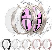 5Case 5Glass For Samsung Galaxy Watch 6 40mm 44mm 5 Hard PC Protective Cases 5 Toughened Glass Screen Protective Films