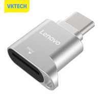[Vktech] Lenovo USB D201อ่านบัตร TF C ประเภท C เพื่ออ่านบัตร TF สำหรับแลปท็อปโทรศัพท์