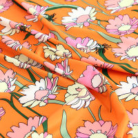 2021F Brand Knitted Printed Polyester 145cm Width Shirt Fashion Clothing Handmade Diy Custom Fabric Cloth for Dress Per Meter