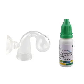 ZRDR Glass Drop Checker Kit with 15ml Co2 Checker Solution The Most  Accurate Monitoring of Planted Tank Co2 Levels