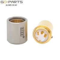 ;[-./ EIZZ Female 5Pin DIN Connector LP Turntable Recorder Tonearm Plug Vinyl Jack 24K  Plated Copper PTFE Insulator 1PC