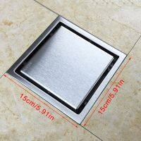 Stainless Steel 15x15cm Square Shower Floor Drain Tile Insert Grate Invisible Wholesale &amp; Drop Ship  by Hs2023