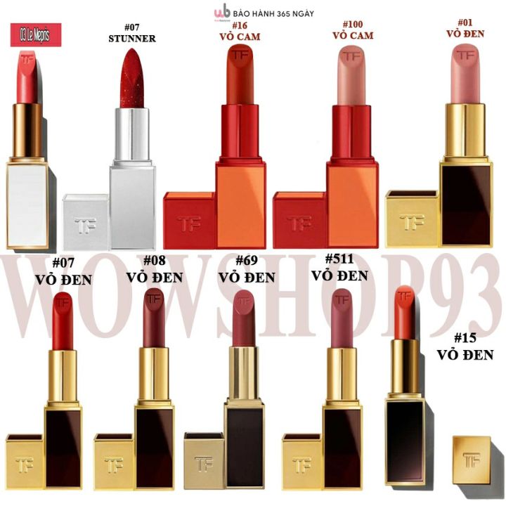 Tổng Hợp Các Màu Son Của Tom Ford [Chính Hãng] Vỏ Đỏ,Vỏ Cam,Vỏ  Đen,Sang,Xịn,Mịn,Quyến Rũ,Nâng Tầm Khí Chất Của Nàng. | Lazada.Vn