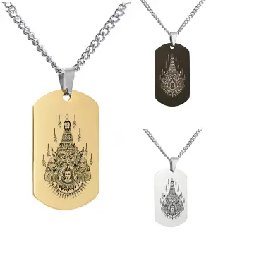 Mens hot sale buddha necklace