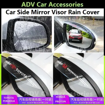 Auto Lovers Car Mirror Rain Protector Visor Guard, Rubber Rearview Side  Mirror Car Accessories Rain Eyebrow