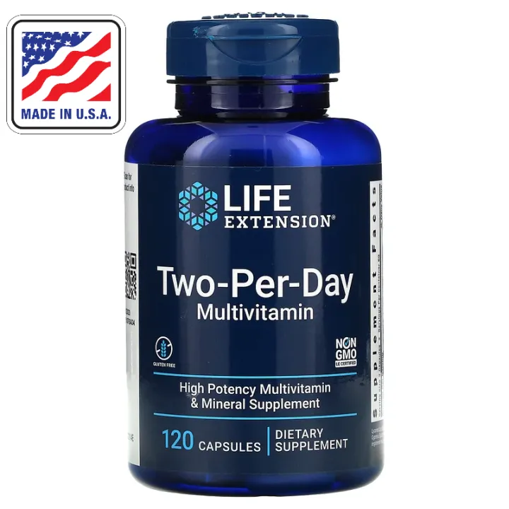 USA Life Extension, PREMIUM TwoPerDay Multivitamin, 120 / 60 Capsules