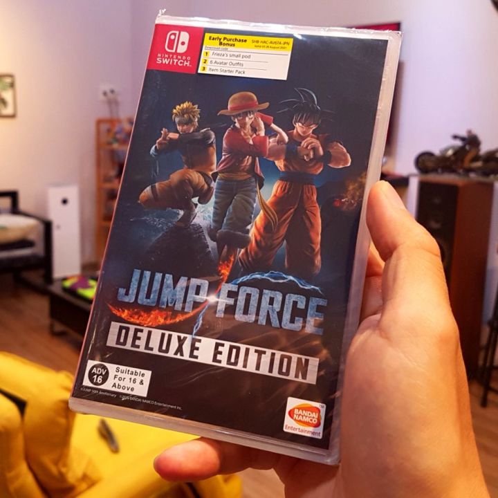 Jump Force Deluxe trên Nintendo Switch đã quay trở lại với nhiều nhân vật mới đầy đặc sắc. Hãy thử sức với các trận chiến đối kháng đầy hấp dẫn và cực kỳ thử thách. Đem đến cho bạn những giây phút giải trí thật sự tuyệt vời.
