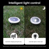 【LZ】﹊  Luzes solares impermeáveis do gramado luzes à terra lâmpadas enterradas iluminação da paisagem com sensor de luz jardim IP65 4pcs