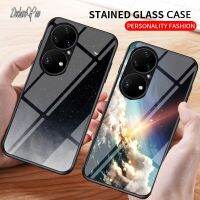 เคสฝากระจกสำหรับ Huawei Y6 Y7 Pro สไตล์ใหม่เคสแข็งสำหรับ Huawei Y5P Y6P Y7P กระจกเทมเปอร์เคสสำหรับหัวเหว่ย Y7A Y9A Y9S