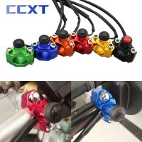 ♞☃☌ CNC Universal Motorcycle Engine Stop Start Kill Switch Momentary Push Button Switch For Yamaha Kawasaki KTM Honda CRF250 CRF450