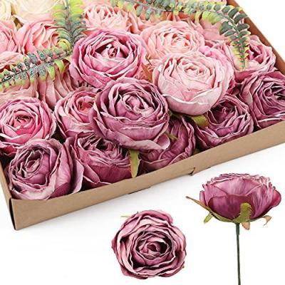 [AYIQ Flower Shop] 25ชิ้นดอกกุหลาบประดิษฐ์ดอกกุหลาบประดิษฐ์ภายในประดิษฐ์ดอกไม้แห้งช่อดอกไม้งานแต่งงานกลางแจ้ง Party