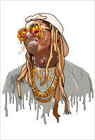 โปสเตอร์ Lil Wayne ลิล เวย์น Rapper แร็พเปอร์ Hip Hop ฮิปฮอป Music Poster รูปภาพ ของสะสม ของแต่งบ้าน ของแต่งห้อง โปสเตอร์แต่งห้อง โปสเตอร์ติดผนัง 77poster