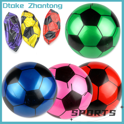 Dtake ลูกบอลฟุตบอลเด็กหลากสี PVC เป่าลมมือตบไม้ขีดไฟการฝึกกีฬากลางแจ้งเกมชายหาดลูกบอลยืดหยุ่น