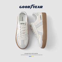 Goodyear mens shoes 2023 new summer style small white shoes German training shoes mens leather low top casual sports shoes shoes