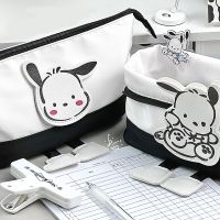 Sanrio Pacha Pencil Bag with Velcro Ins Large Capacity Pencil Case Pencils Pouch Student Cute Kuromi Stationery Storage Bag