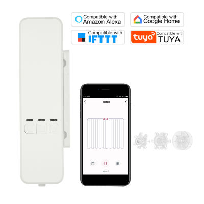 WiFi Tuya DIY Smart Motorized Chain Roller Blinds Shade Shutter Drive Motor APP Control Compatible with Alexa Google Home Voice Control Programmable Electric Curtain Motor