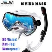 JSJM New Professional Underwater Mask Diving Mask Snorkel Scuba Snorkel