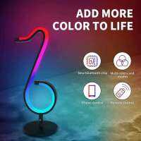 Sound Control RGB Night Light Pickup Bluetooth Led Lights for Room Decoration Bedroom Wall Table Lamp Musical Note Gamer Gift