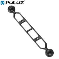 № PULUZ 9 inch 22.9cm Aluminum Alloy Diving Dual Balls Arm for Underwater Torch / Video Light Ball Diameter:1inch / 2.54cm