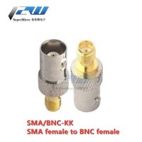 1ชิ้นตัวเชื่อมต่อ BNC กับ SMA ชนิดขั้วต่อ RF ชายหญิงอะแดปเตอร์ทดสอบชุดปรับเปลี่ยนสายส่งข้อมูล SMA กับ BNC ตัวเชื่อมต่อ BNC