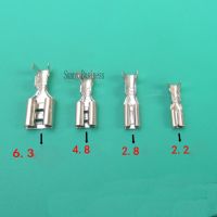 50PCs 6.3mm 4.8mm 2.8mm 2.2mm Crimp Terminal Female Spade Connector Electrical Circuitry Parts Electrical Circuitry Parts