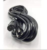 สายAC Power 3 Prong Power Cable Male Plug e 3x1mm ความยาว 3M เส้นใหญ่ (Black)-intl