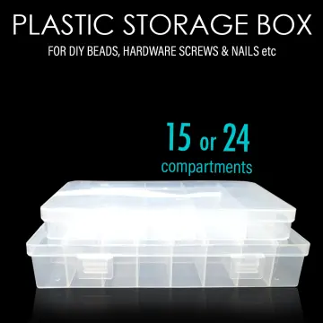 3-Tier Transparent Adjustable Stackable Compartment Slot Plastic