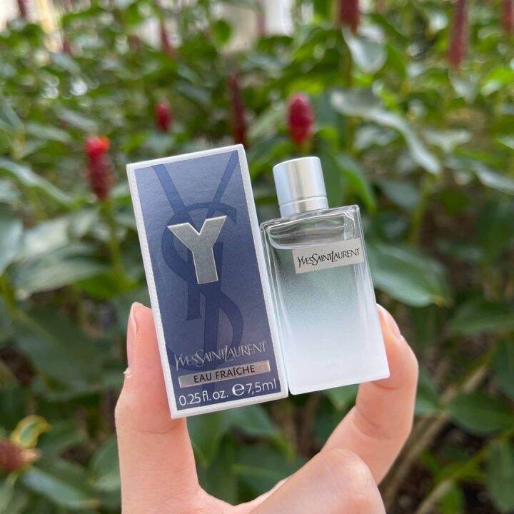 น้ำหอม YSL YVES SAINT LAURENT Y Eau Fraiche 7.5ml. Lazada.co.th