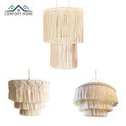 Boho Lamp Shade Macrame Light Cover Hanging Lamp Shade Tapestry Bedroom