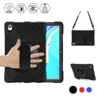 Case สำหรับ Huawei MediaPad M6 10.8 2019,360 องศาหมุนได้ขา/สายคล้องคอ,เข็มขัดไหล่หนักเต็มร่างกายกันกระแทกเคสสำหรับ Huawei MediaPad M6 10.8 นิ้ว 2019 ปล่อยตัว ！