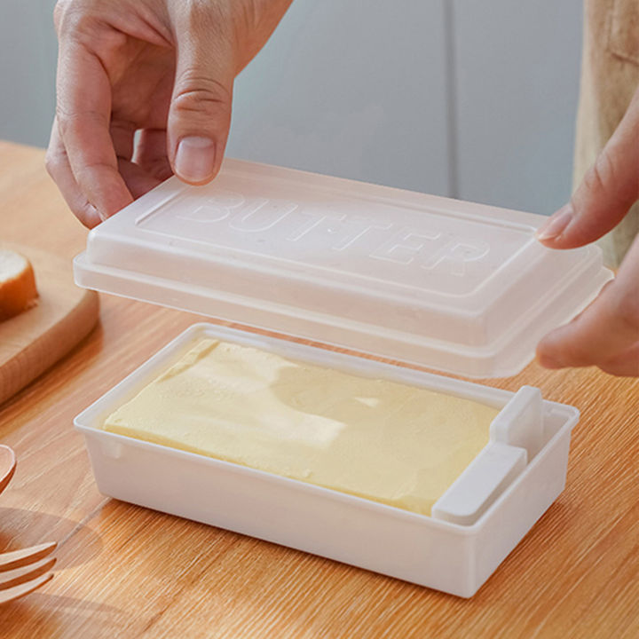เนยกล่องพลาสติกถนอมอาหาร-bpa-free-unbreakable-butter-keeper-ของขวัญสำหรับเพื่อนลูกแบดมินตันทนทานคุณภาพสูงสมาชิกในครอบครัว
