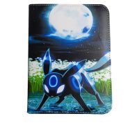 Pokemon Card Album 400 Cards Binder PU Leather TCG Game Zipper Card Pages Double Side POCKETS Sealed Fixed Page for MTG/PTCG