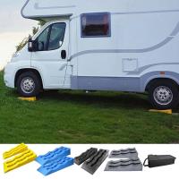 Auto Wheel Blocks 2pcs Camper Leveling Blocks RV Wheel Chocks Uneven Ground Parking Tools Trailer Wheel Chocks and Levelers for Stabilizing Uneven Ground liberal