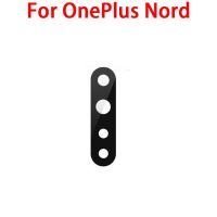 เลนส์กระจกกล้องด้านหลังสำหรับ Oneplus X 1 2 3 5 5 5T 6T 6 7 7T 8 Pro 8T Nord N100กล้องหลังเลนส์กระจกชิ้นส่วนซ่อมกาวสติกเกอร์เลนส์