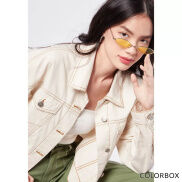 Áo khoác denim Colorbox - Be