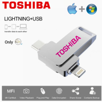 แฟลชไดร์ฟ USB3.0โตชิบา512GB 1TB Type-C สำหรับ IPhone IPad/Lightning Usb Stick ไดร์ฟปากกาความเร็วสูง