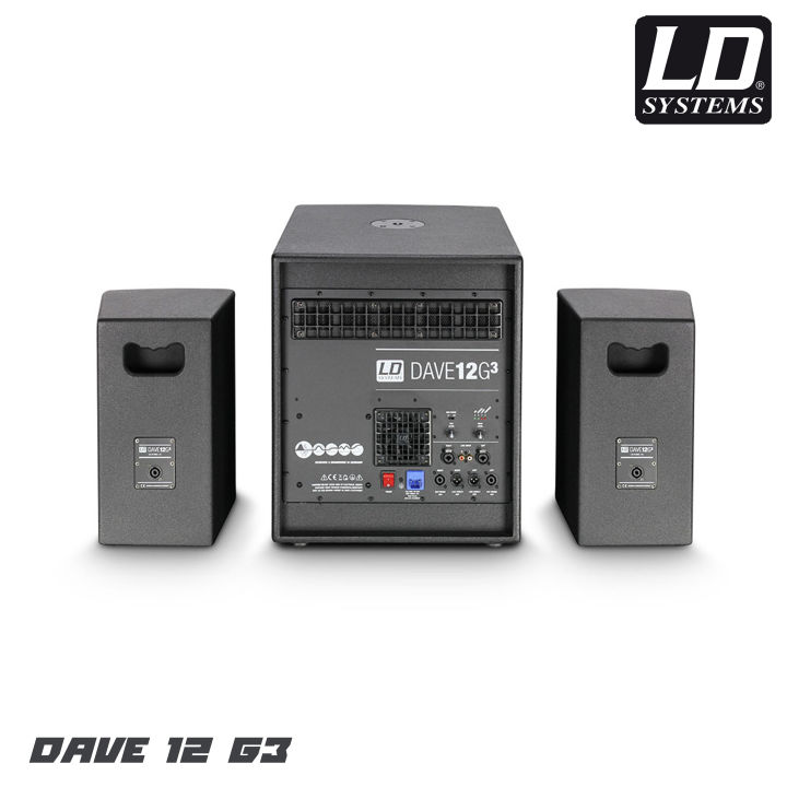 ld-systems-dave-12g3-ชุดเครื่องเสียงเคลื่อนที่-ซับ-2-1-กำลังขับ-2000-วัตต์-ให้เสียงเบสที่หนักแน่น-เสียงกลางชัดเจน-รับประกันบริษัทสยามยามาฮ่า-1-ปี