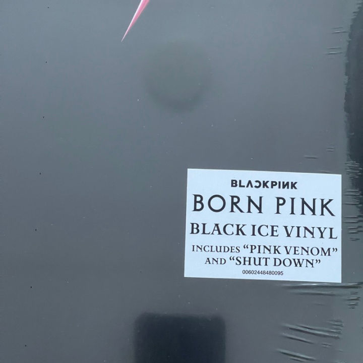 แผ่นเสียง-blackpink-born-pink-limited-tranperent-black-ice-color-vinyl-lp-แผ่นเสียง-มือหนึ่ง-ซีล