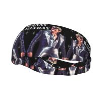 【CW】 Johnny Hallyday Music French Headband Hair Bands Jog Basketball Sweatband Safety for