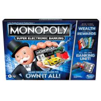 Monopoly Super Electronic Banking Board Game, Electronic Banking บอร์ดเกมของแท้จาก Hasbro เกมเศรษฐี เล่นง่ายแบบรูดบัตร