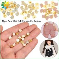 VARIOUS BEAUTY NAILS 20pcs 7mm ครับ มินิมินิ อุปกรณ์เย็บรองเท้า ตุ๊กตาแมวกระดุม หัวเข็มขัดเข็มขัดตุ๊กตา เสื้อผ้าตุ๊กตา1/6 หัวเข็มขัดเล็กพิเศษ