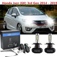 หลอดไฟหน้ารถยนต์ LED H4 6000k สีขาว สําหรับ Honda Jazz (GK) 3rd Gen 2014-2019 รับประกัน 10 เดือน