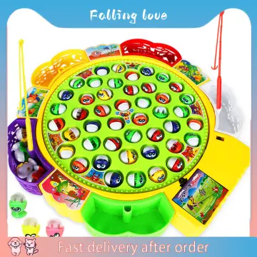 Shop Fishing Toy Fish Game Electronic Musical Rotating Children Board Play Magnetic  Fish Outdoor with great discounts and prices online - Feb 2024